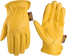 Men  S Deerskin Leather Driving Gloves, 100 Full Grain Deerskin with Keystone Th