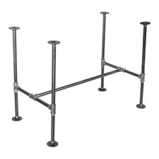 PIPE DECOR Industrial Kitchen Dining Table Base, 3/4 Inch Pipe, 30 Inch Height