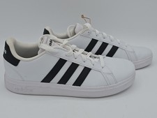 Adidas Grand Court 2.0 K Low White Black - GW6511- Size 5Y