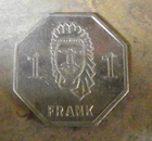 VINTAGE FRANKOMA POTTERY TRADE TOKEN SAPULPA OKLAHOMA