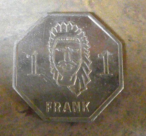 VINTAGE FRANKOMA POTTERY TRADE TOKEN SAPULPA OKLAHOMA