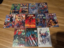 JLA Trade Lot 11 Paperback, 1 Hdcover. inc. DC 1 Million, Tower of Babel, Earth2
