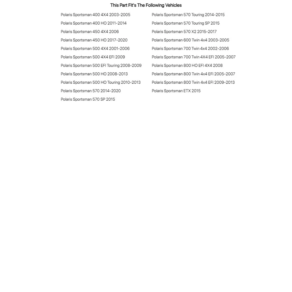 Tusk Rear Independent Suspension Bushing Only Kit For POLARIS Sportsman ETX 2015 - Image 3 of 4