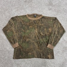 Vintage RealTree Advantage Camo Pocket T-Shirt Mens Long Sleeve Made in USA