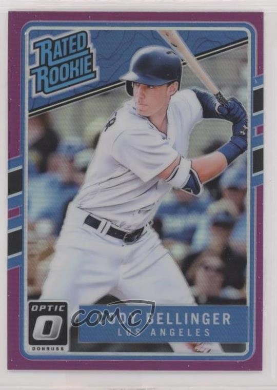 2017 Panini Donruss Optic Rated Rookies Purple Prizm Cody Bellinger #65 1e92