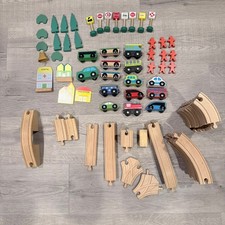 Wooden Train Set Accessories Mixed Lot Educational Railway Play Figures Build