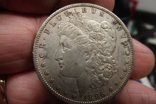 1896-O Morgan Silver Dollar Better Date XF Original Coin  DT11