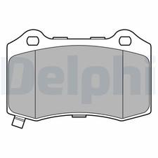 DELPHI Bremsbelagsatz Scheibenbremse LP3676 für CHEVROLET CAMARO Convertible ZL1