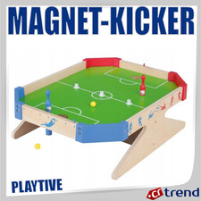 Playtive Magnet-Kicker Holz Tischfußballspiel Kinder Magnet Fußballspiel 12-tlg