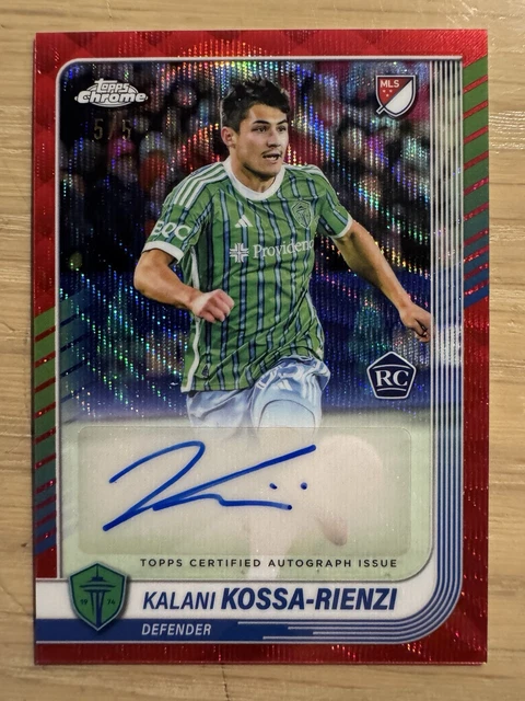 2025 Topps Chrome Kalani Kossa-Rienzi Red Wave Refractor Auto 5/5