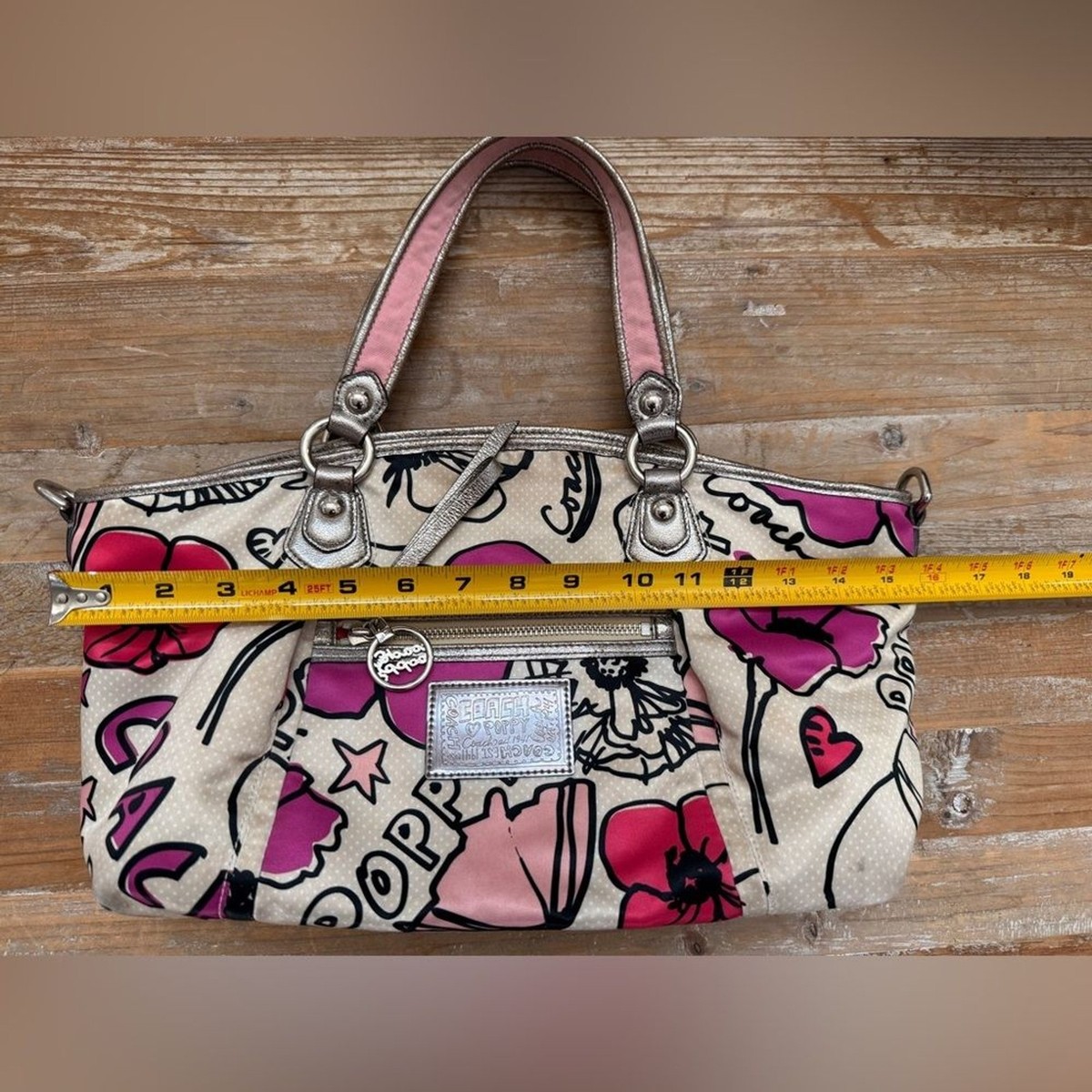 Coach Poppy Collection Women's Bag and Pouch Y2K Vintage Floral