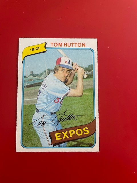 1980 O-Pee-Chee OPC #219 Tom Hutton - Montreal Expos NRMT