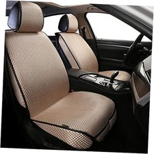 2PCS Luxury Breathable Car Seat Cover,Front Car Seat Front Seat Gold
