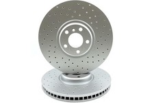 PAAR BREMSSCHEIBEN VORNE GELOCHT FÜR BMW X5 X6 E70 E71 E72 F15 F16 M50d 50i 385 mm