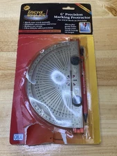 Vintage INCRA RULES 6" Precision Marking Protractor  PROTRAC06  USA! Fast Ship!