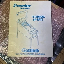 original Update Gottlieb Service Premier System 80 Pinball arcade game manual