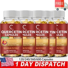 Quercetin 1000mg With Bromelain - Natural Immune supplement, 120-600 Capsules