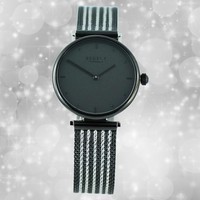 Armbanduhr Metall Schwarz Silber Damen Uhr Analog Regent Metallarmband UR2252506