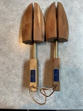 Vintage Bostonian Shoe Trees Pair  Solid Wood Adjustable Shoe Stretchers Medium