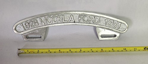 Vintage style Cast Aluminum 1928 Model A 1932 Topper Car Club Plaque