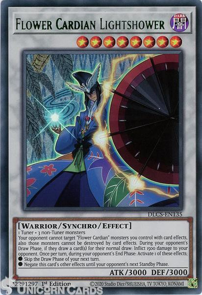 DLCS-EN135 Flower Cardian Lightshower : Green : Ultra Rare 1st Edition Mint YuGi
