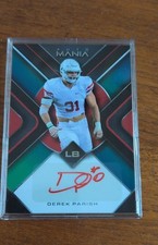 2022 Wild Card Auto Mania Retail - Triangle Derek Parish #AM-TR7 Blue/Green...