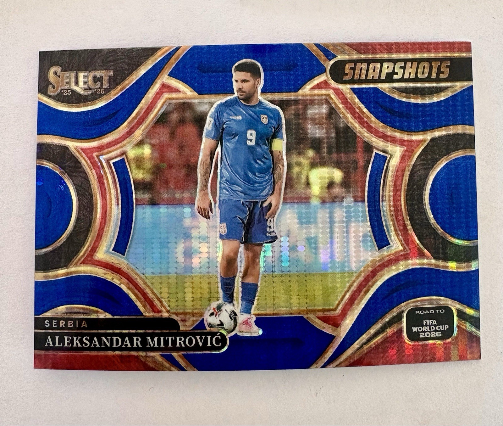 2025/26 Select FIFA Road To World Cup Aleksandar Mitrovic Blue Prizm Field Level