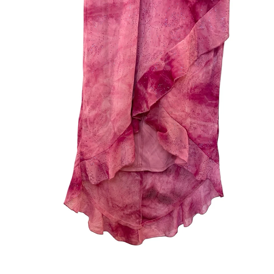 Vestido asimétrico halter vintage Rampage años 90 Y2K Fairy Grunge Whimsigoth HOCO S Foto 4 de 4