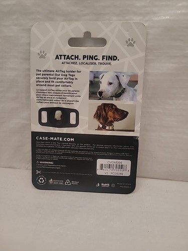 Case-Mate AirTag Dog Collar Holder, Water-Resistant AirTag Collar Case - Black - Picture 3 of 3
