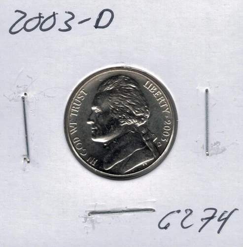 2003-D Jefferson Nickel — photo from the most recent tracked eBay sale