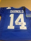 Sam Darnold Signed Seattle Seahawks Custom Blue Football Jersey. Beckett COA