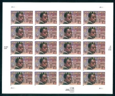 Scott #3871 37¢ James Baldwin Mint Sheet MNH