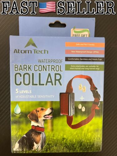 Dog Anti Bark Collar 5 Levels Adjustable Pet Safe Bark Control Training Collar - Foto 1 di 12