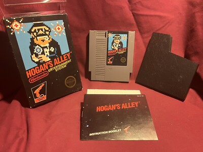 Hogan's Alley Nintendo NES 1985 Black Box Circle Seal Excellent Condition