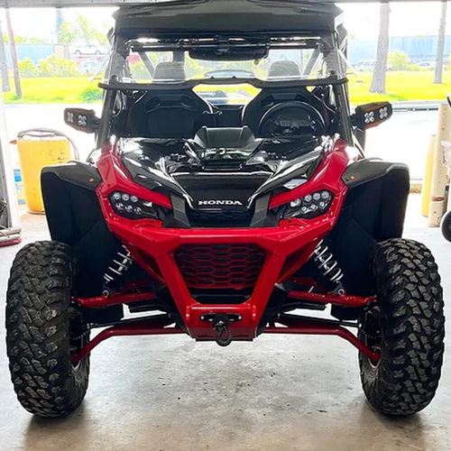 REJILLA PRINCIPAL DELANTERA MALLA PLÁSTICO HONDA TALON 1000 ROJO 61450-HL6-AA0ZJ, 2022-2024 - Imagen 3 de 4