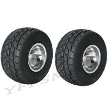 2pcs Cart 10x4.50-5 Front Tire Wheel Rim for Wheelchair Lawn Go Kart Trike Drift