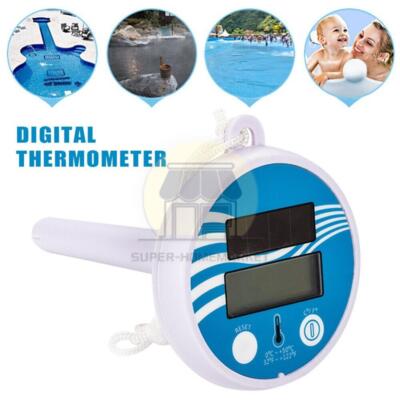 Digital Solar Powered Outdoor Floating Waterproof Rainproof Pool SPA Thermometer
