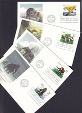 1996 Prehistoric Animals Sc 3077-3080 FDCs 32c set of 4 Fleetwood cachets
