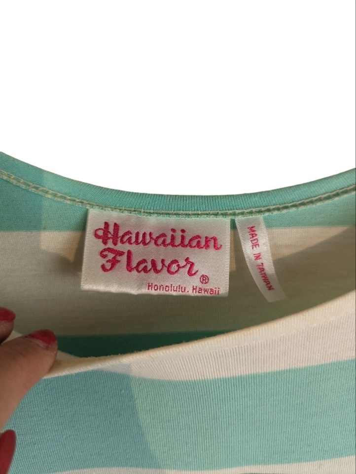 Vestido largo de playa vintage con sabor hawaiano Hawaiian Paradise Beach Club Foto 2 de 4