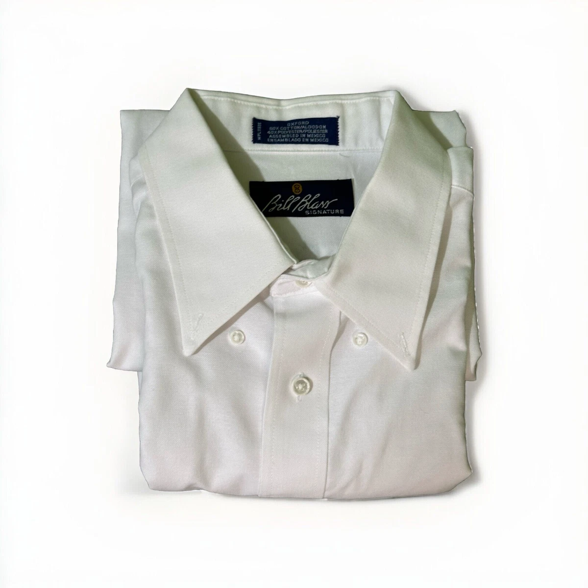 bill blass dress shirts Mens Bill Blass Textured Stripe Modern Fit Dress Shirt - White 15-15.5 x 34-35 White