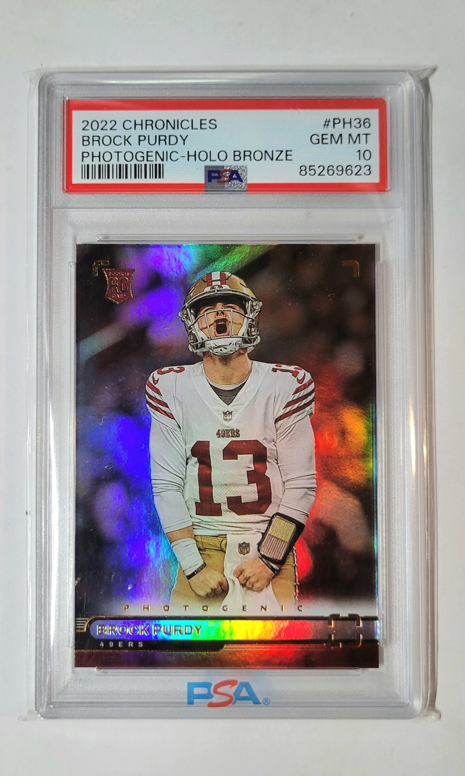 Brock Purdy Panini Chronicles Photogenic #PH36 Holo Bronze