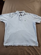 Polo Ralph Lauren Shirt Mens XL Blue Short Sleeve Classic Fit Pony Logo Cotton