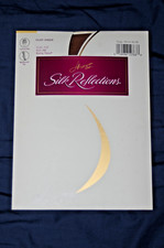 Y2K NOS Hanes Silk Reflections Pantyhose Barely There AB USA Sandalfoot Control