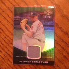 Stephen Strasburg 2 Baseball Cards /18 /27 Triple Threads