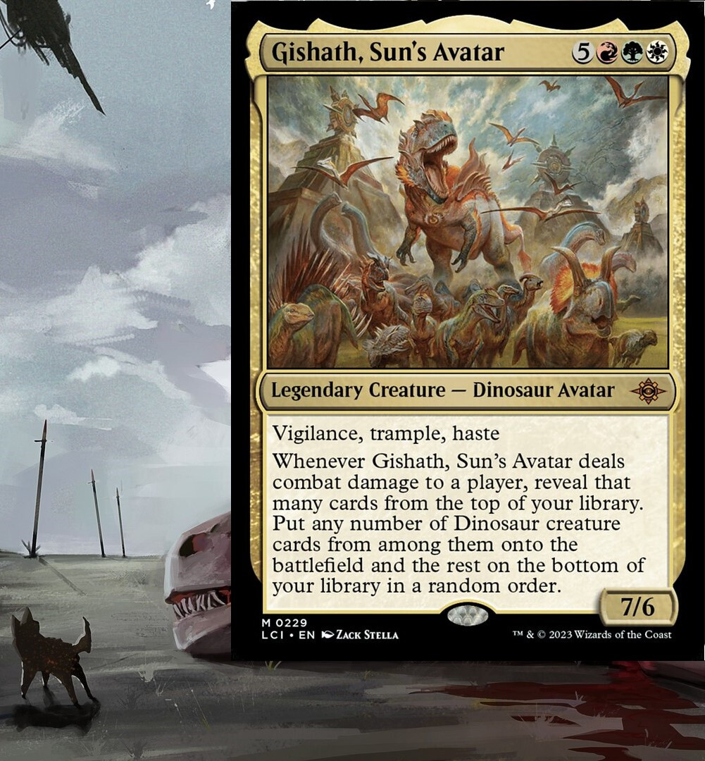 Gishath, Sun's Avatar Commander Deck DINOSAUR MTG Ready-to-Play