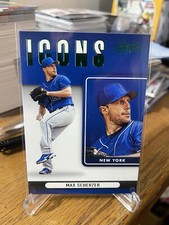 2022 Panini Absolute Max Scherzer #I-14 Icons Green Parallel Insert - Mets