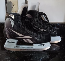 REEBOK 2K FITLITE JR ICE HOCKEY SKATES SZ 3 SHOE US 4.5 STAINLESS BLADES