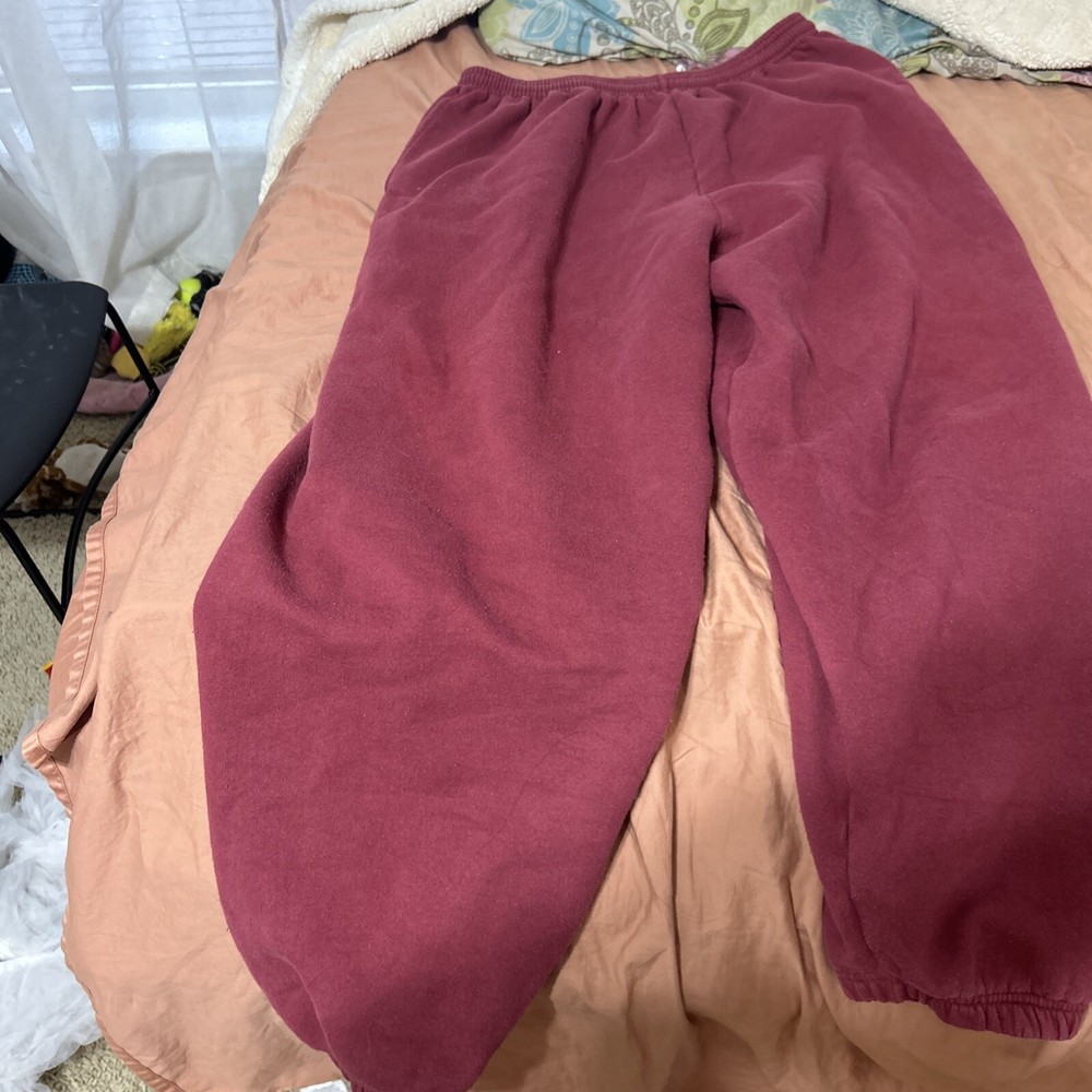 Red stretchy sweatpants for men - comfy lounge & workout pants  