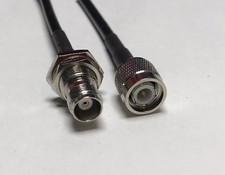 RG58 TNC male to TNC female nut bulkhead 36 INCH cable jumper pigtail Quick USA