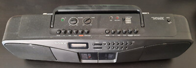 STEREO SONY CFS-W504L DOUBLE CASSETTE RECORDER PORTABLE RADIO PORTATILE VINTAGE
